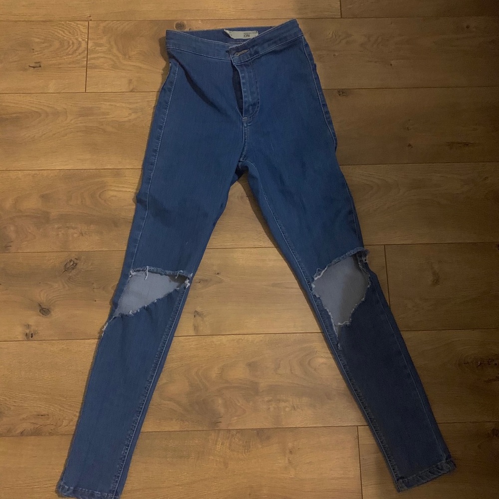 skinny high rise jeans